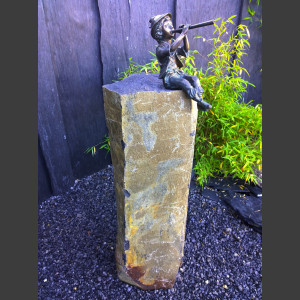 Obsidian Basalt Stele