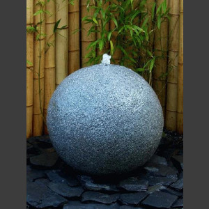 Granit Kugel Sprudelstein grau 60cm 1
