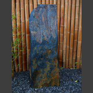 Monolith grau-brauner Schiefer 93cm hoch