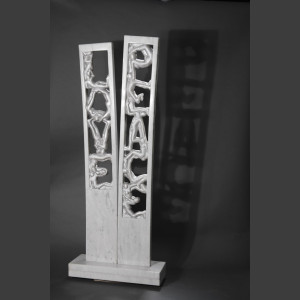 „ Love and peace“ Skulptur Carrara Marmor Steff Bauer