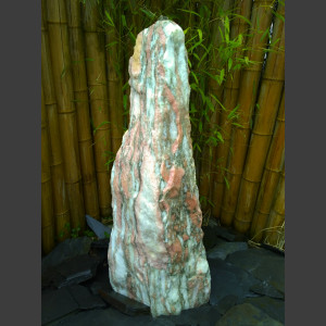 Monolith Brunnen rosa Marmor 95cm