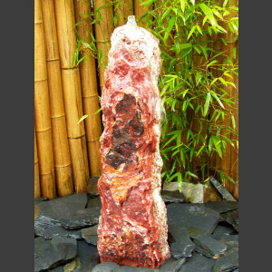 Quellstein Brunnen roter Onyx 75cm