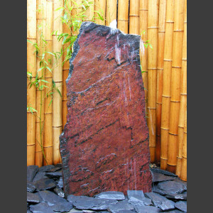Schiefer Brunnen rotschwarz 95cm 1