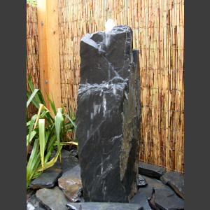 Schiefer Monolith 90cm grauschwarz