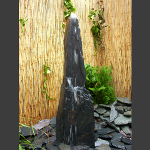 Schiefer Monolith 175cm grauschwarz