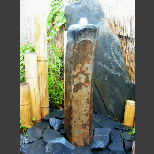 Brunnen Basaltsäule poliert 75cm1
