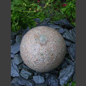 Kugelbrunnen roter Granit 40cm 1
