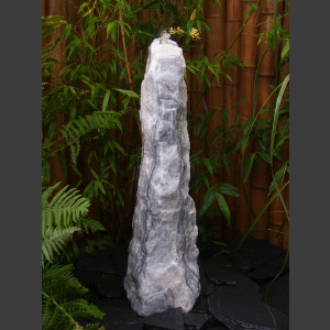 Monolith Marmor weißgrau 80cm1