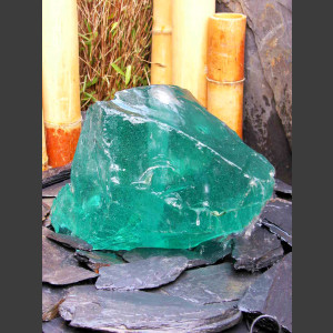 Glas Quellstein grün 15cm1