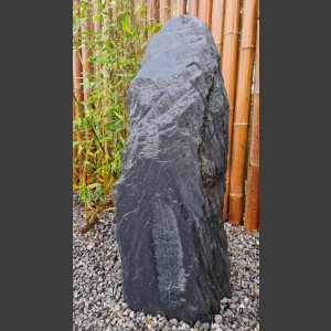 Solitärstein rot-bunter Schiefer 88cm hoch