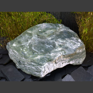 Bachlauf Kaskade Quellstein grüner Marmor 330kg
