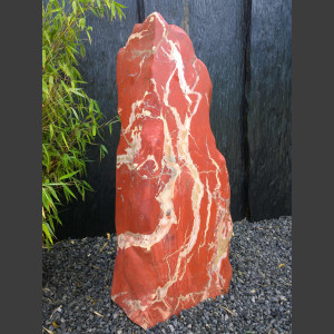 Jaspis Naturstein Monolith poliert 93cm