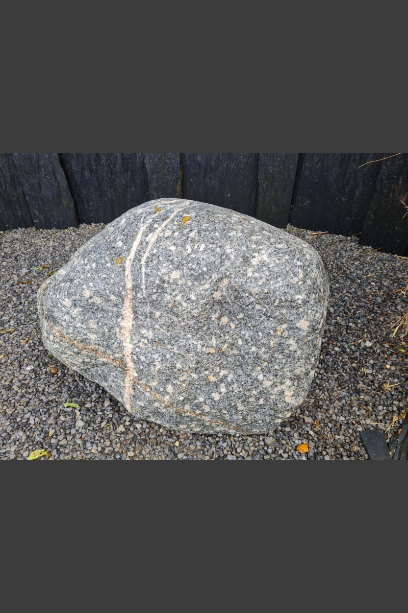 Nordischer Granit Findling 580kg Solitärsteine Monolithique