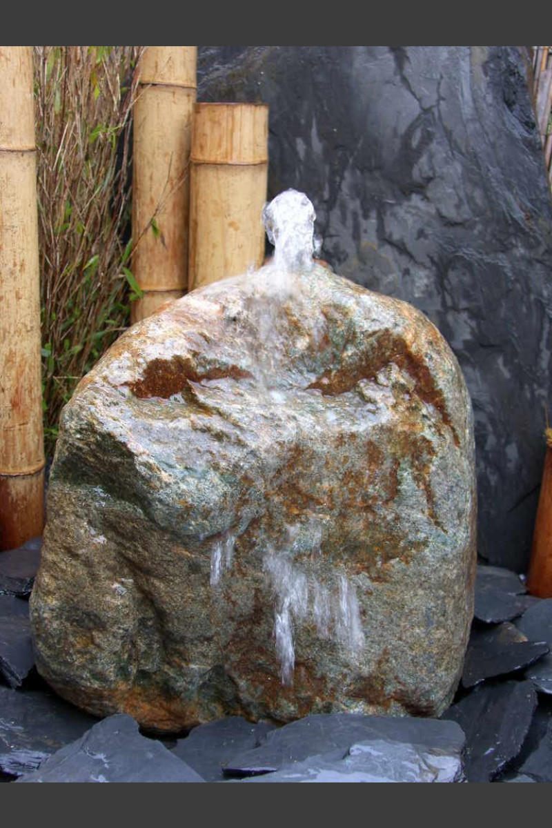 Findling Sprudelstein nordischer Granit 45cm - Monolithique