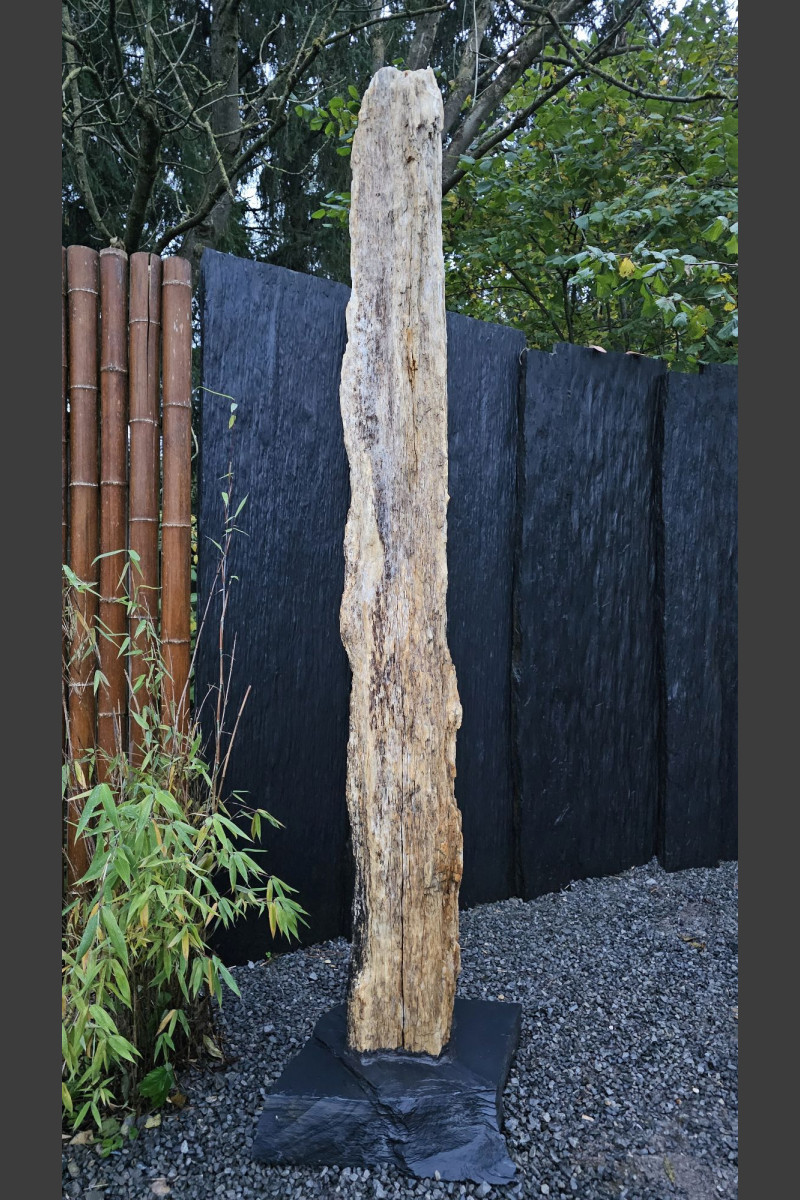 Monolith versteinerter Baumstamm 225cm hoch - Monolithique
