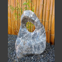 Marmor Showstone Skulptur grau-weiß 65cm