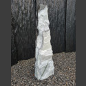 Marmor Monolith weiß-grau 89cm