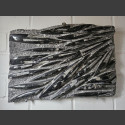 Fossilien Reliefplatte mit Orthoceras