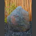 Schiefer Felsen schwarz rot 73cm hoch