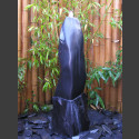 Marmor Komplettset Brunnen schwarz poliert 100cm