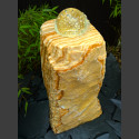 Onyx Quellstein Monolith mit drehender Glaskugel 10cm