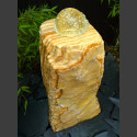 Onyx Monolith Brunnen mit drehender Glaskugel 10cm