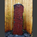 Schiefer Monolith Quellstein  rotschwarz 120cm hoch