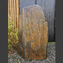 Monolith grau-brauner Schiefer 98cm hoch