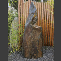 Monolith grau-brauner Schiefer 161cm hoch