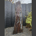 Monolith grau-brauner Schiefer 163cm hoch