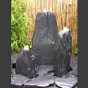 Triolithen Quellsteine grau-schwarzer Schiefer 50cm