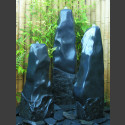 Trimeteori 3 Quellsteine schwarzer Marmor poliert 120cm