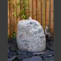 Findling Sprudelstein grauer Granit 45cm