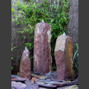 Triolithen Komplettbrunnen rotbunter Schiefer 75cm
