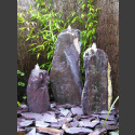 Triolithen Quellsteine lila Schiefer 75cm