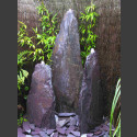 Triolithen Quellsteine lila Schiefer 120cm