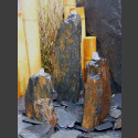 Triolithen Komplettbrunnen graubrauner Schiefer 50cm