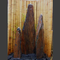 Triolithen Komplettbrunnen graubrauner Schiefer 150cm
