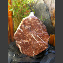 Quellstein Felsen rot-weißer Marmor 50cm
