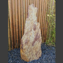 Monolith rot-bunter Schiefer 129cm hoch