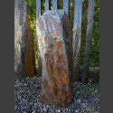 Monolith grau-brauner Schiefer 92cm hoch