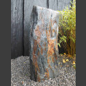 Monolith grau-brauner Schiefer 93cm hoch