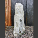 Marmor Monolith weiß-grau 61cm