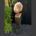Schieferskulptur versteinertes Holz 