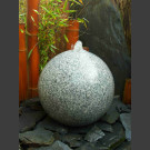 Granit Kugel Sprudelstein grau poliert 40cm