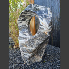 Marmor Showstone Skulptur grau-weiß 75cm