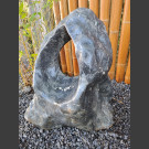 Marmor Showstone Skulptur grau-weiß 62cm