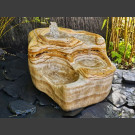 Bachlaufkaskaden Quellstein Set geschliffener Onyx 