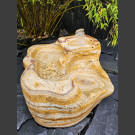 Bachlaufkaskaden Quellstein Set geschliffener Onyx 