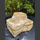 Bachlaufkaskaden Quellstein Set geschliffener Onyx 